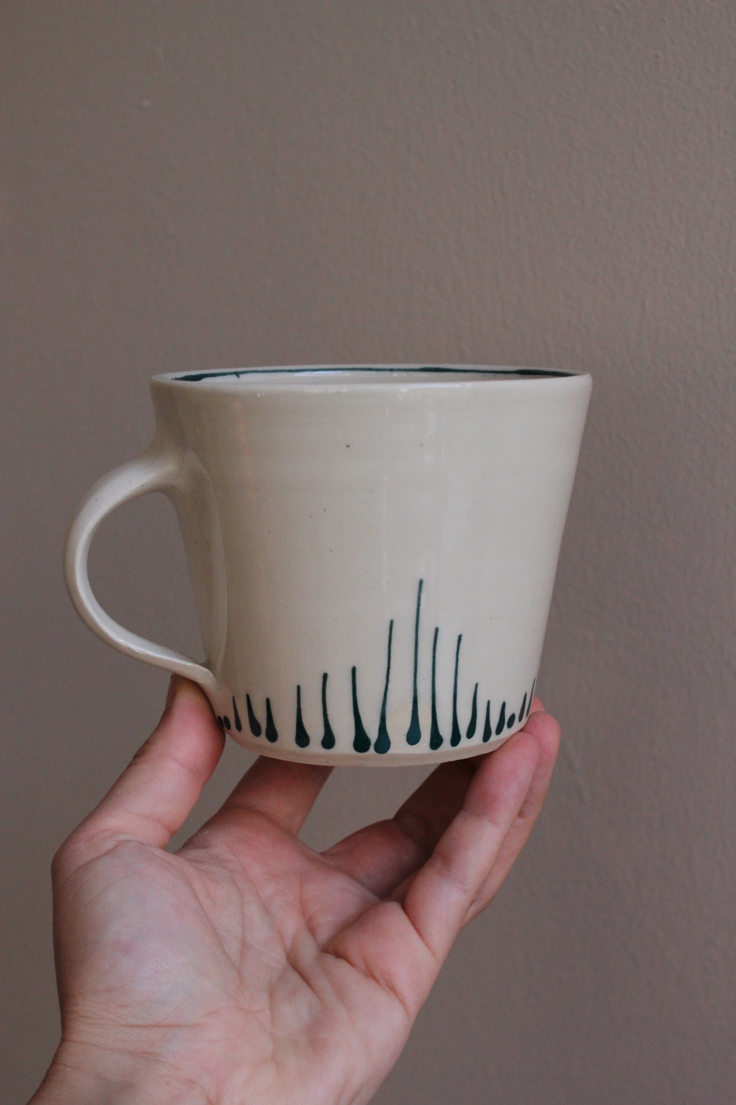 Classic Mug with Dark Teal Accents