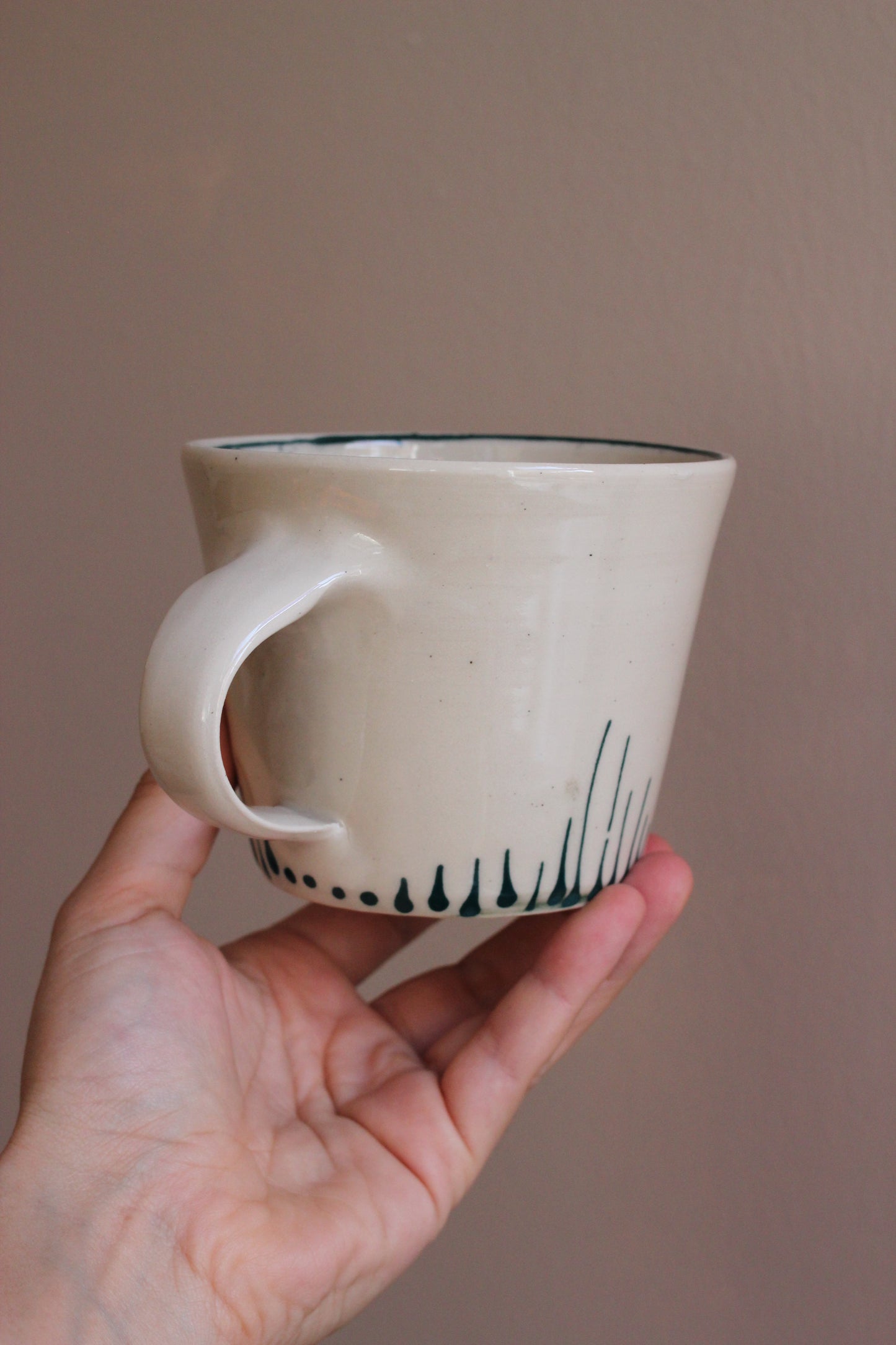 Classic Mug with Dark Teal Accents