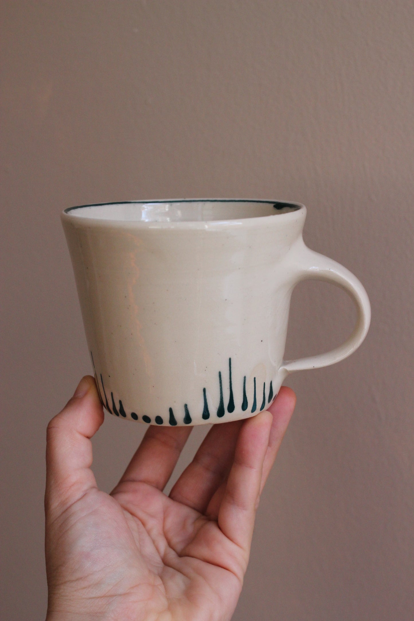 Classic Mug with Dark Teal Accents
