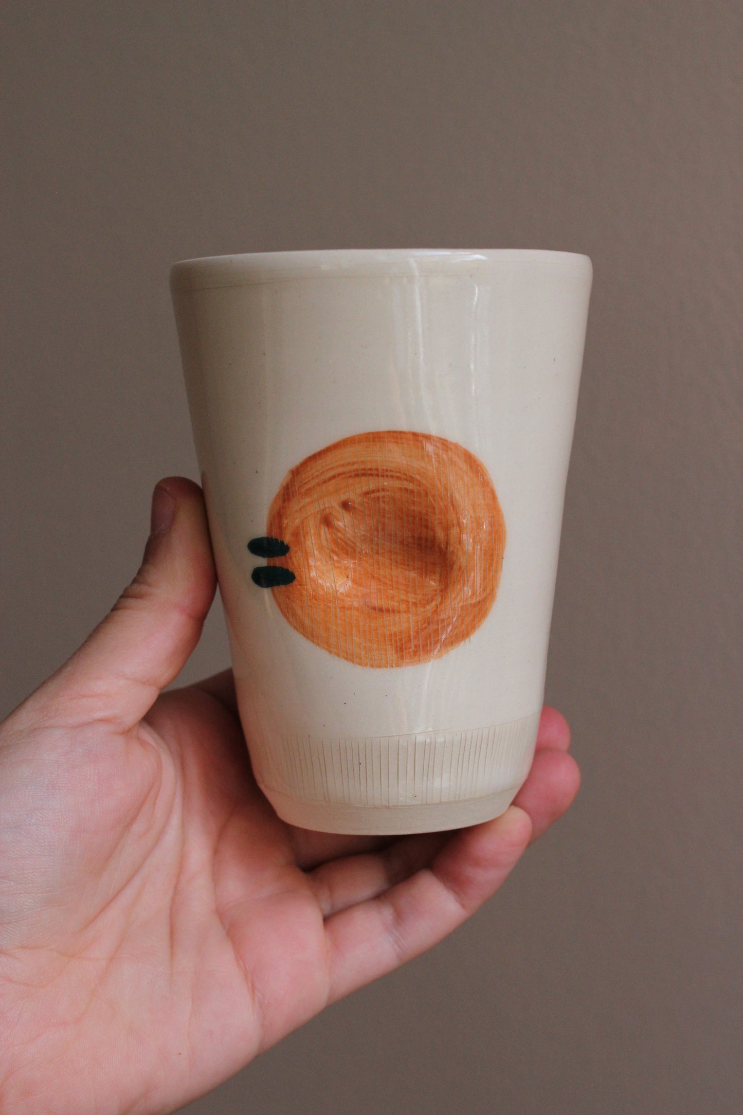 Orange Circle Tumbler