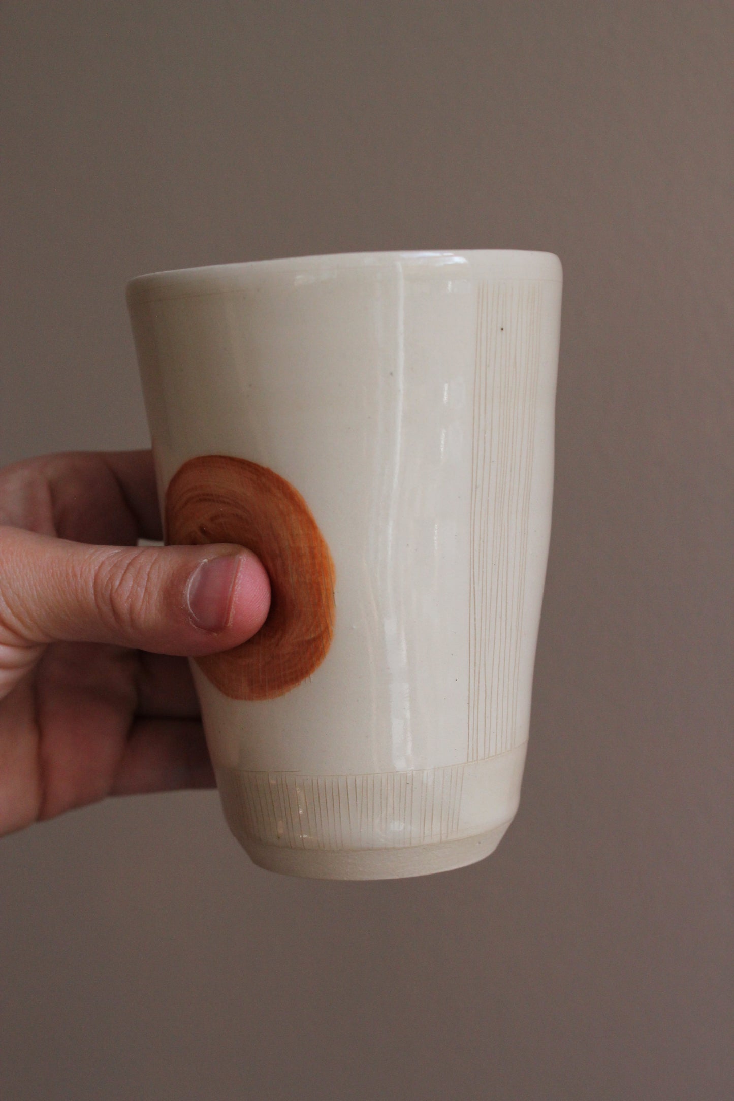 Orange Circle Tumbler