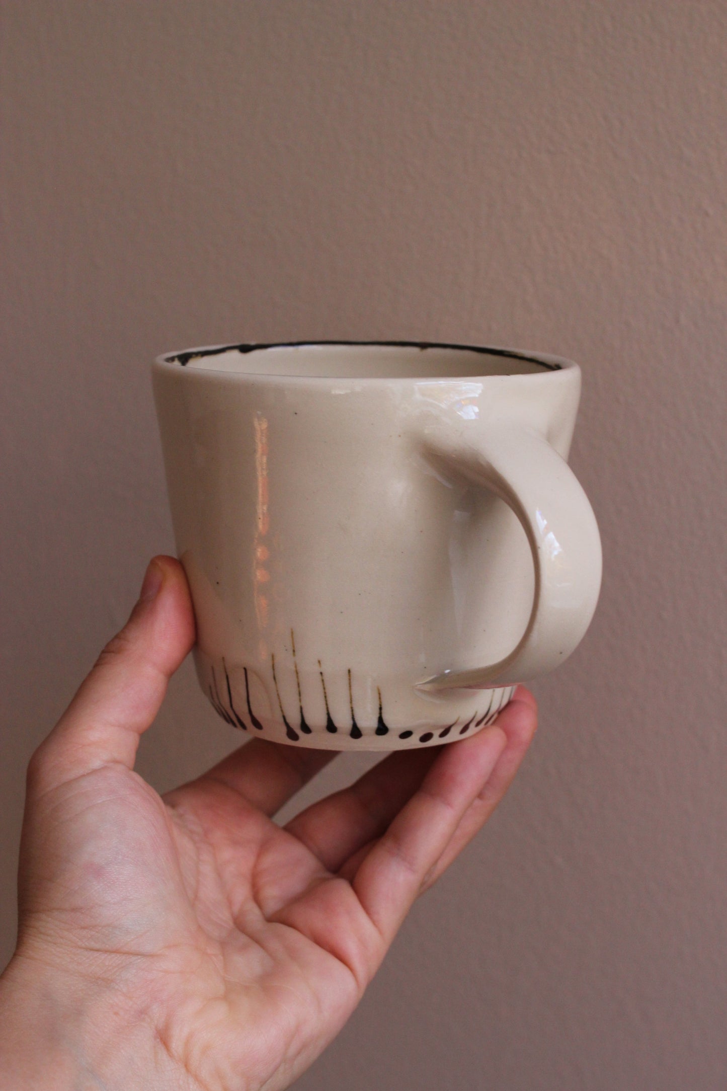 Classic Mug with Brown Accents
