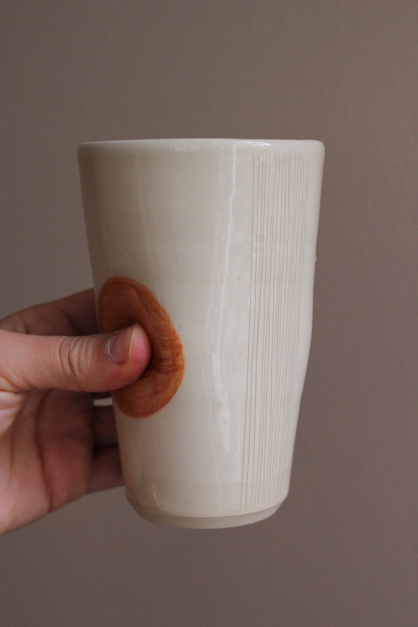 Orange Circle Tumbler