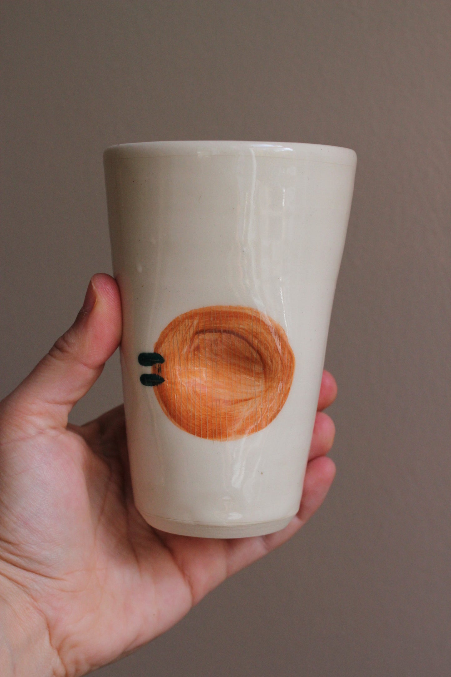 Orange Circle Tumbler