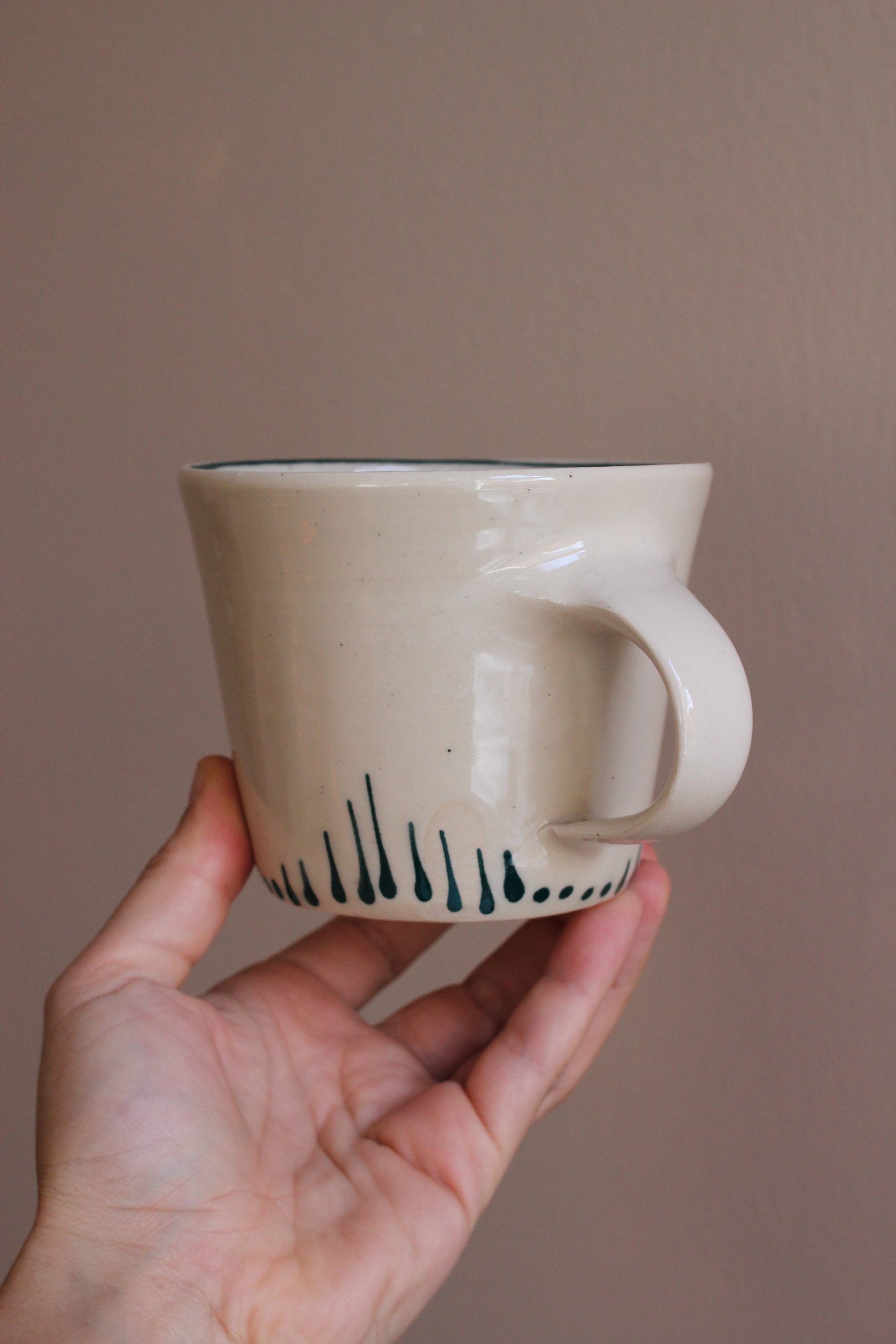 Classic Mug with Dark Teal Accents