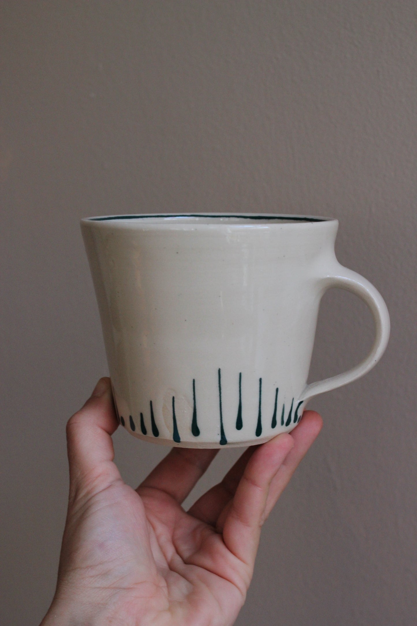 Classic Mug with Dark Teal Accents