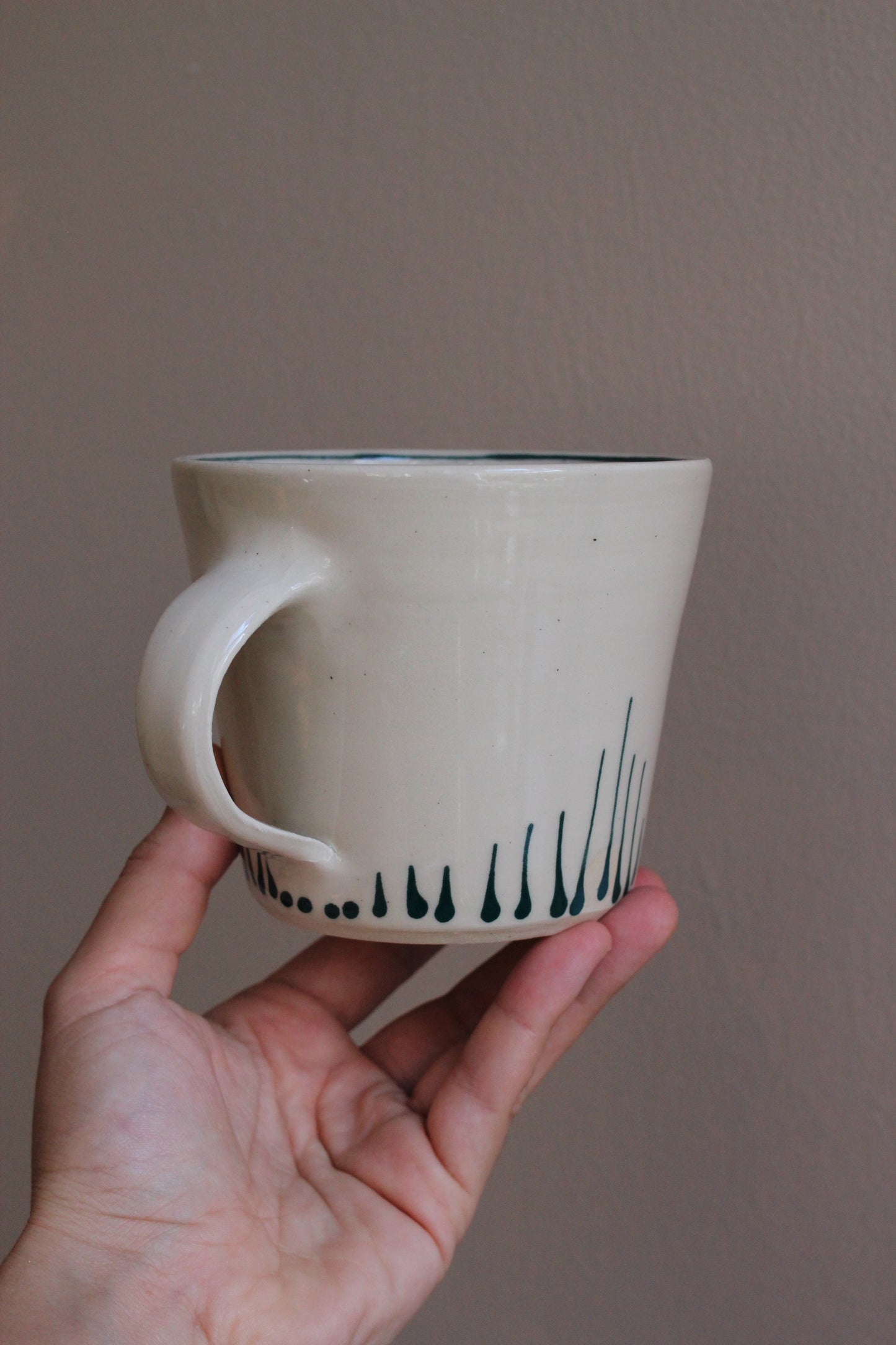 Classic Mug with Dark Teal Accents