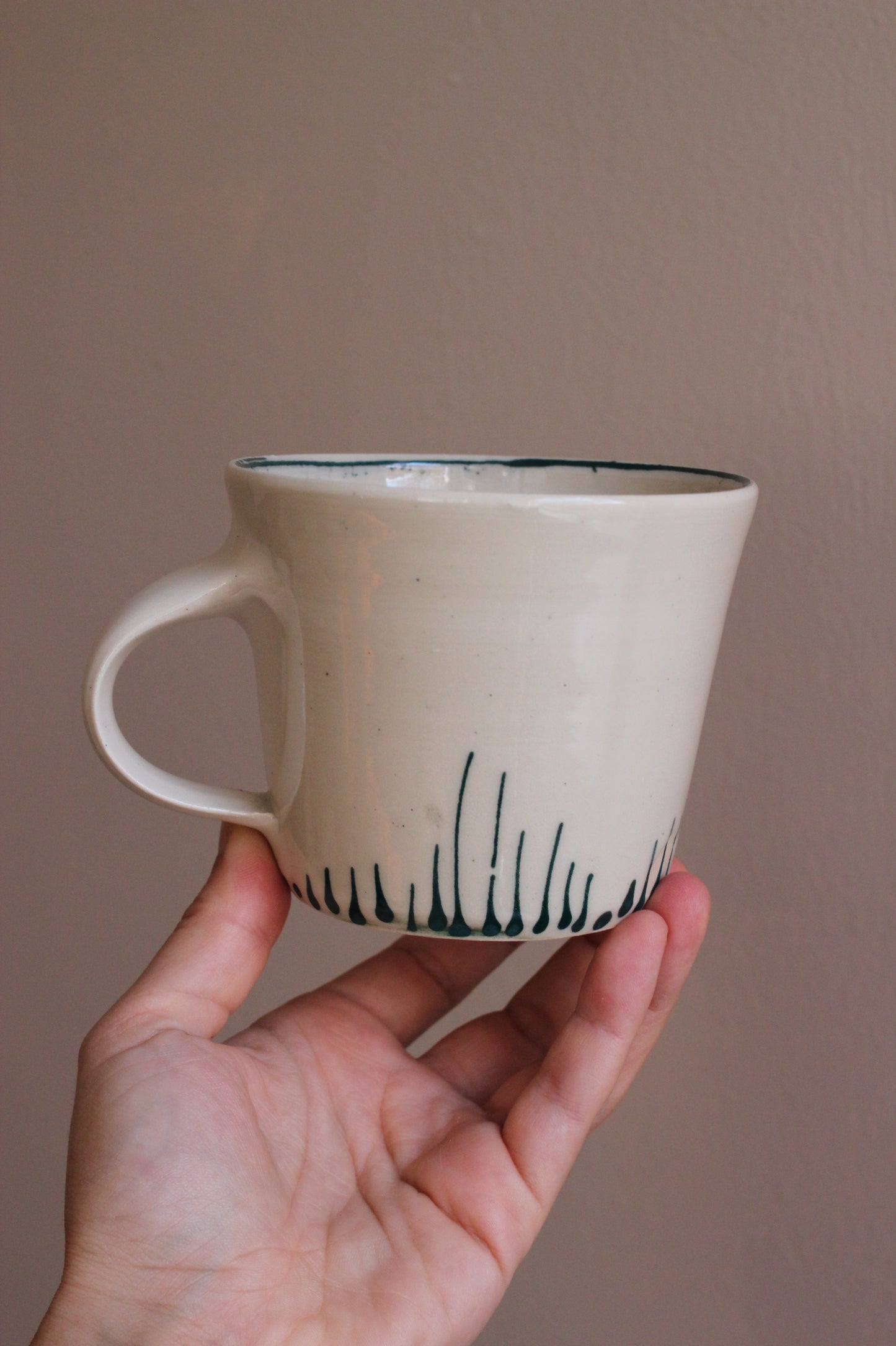 Classic Mug with Dark Teal Accents