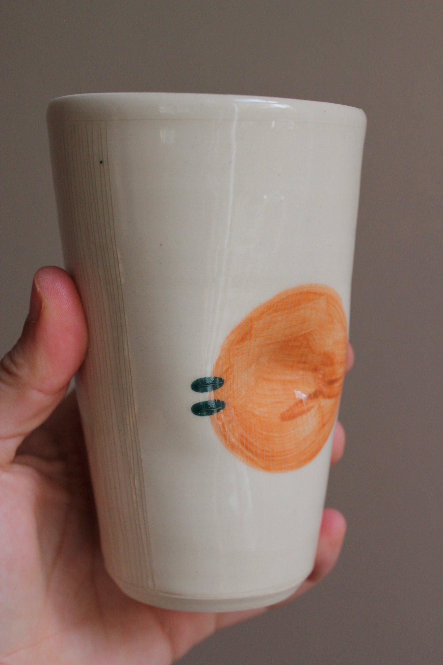 Orange Circle Tumbler