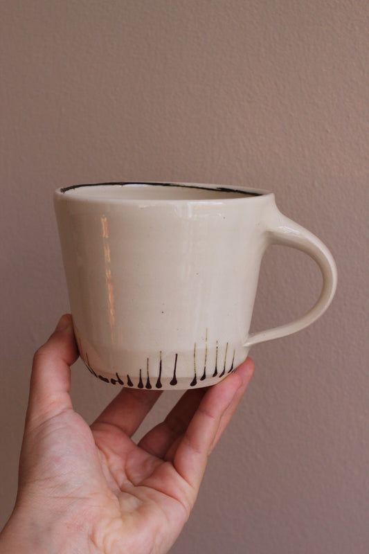 Classic Mug with Brown Accents