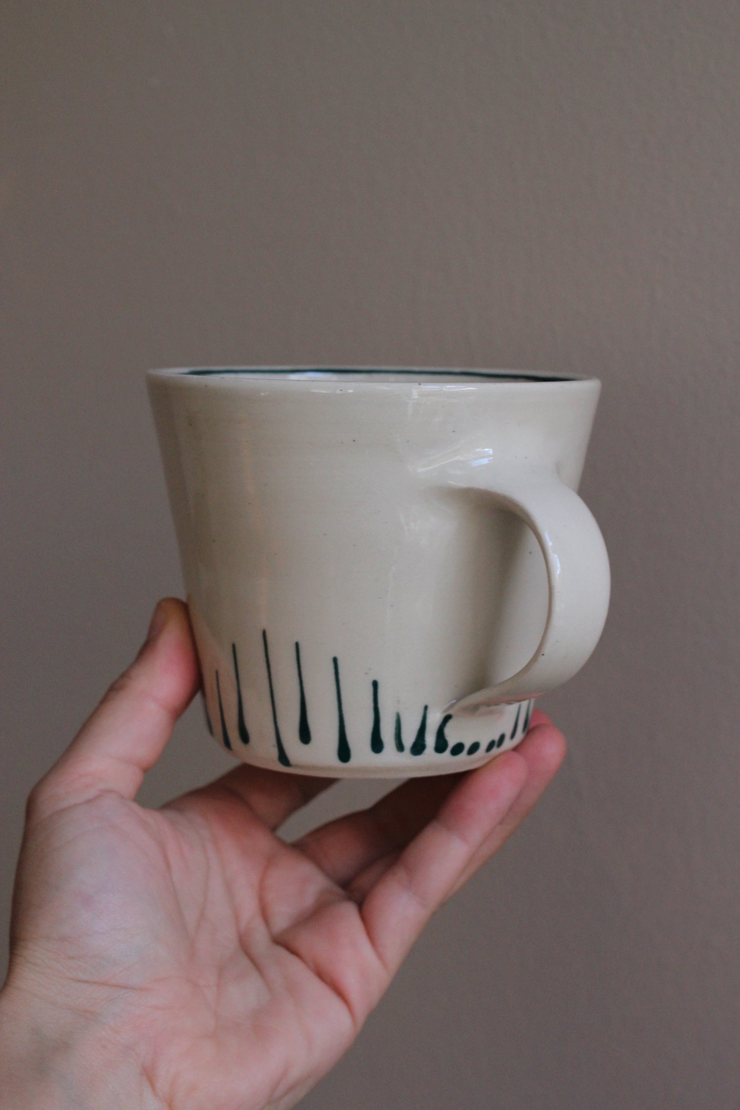 Classic Mug with Dark Teal Accents