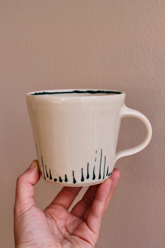 Classic Mug with Dark Teal Accents