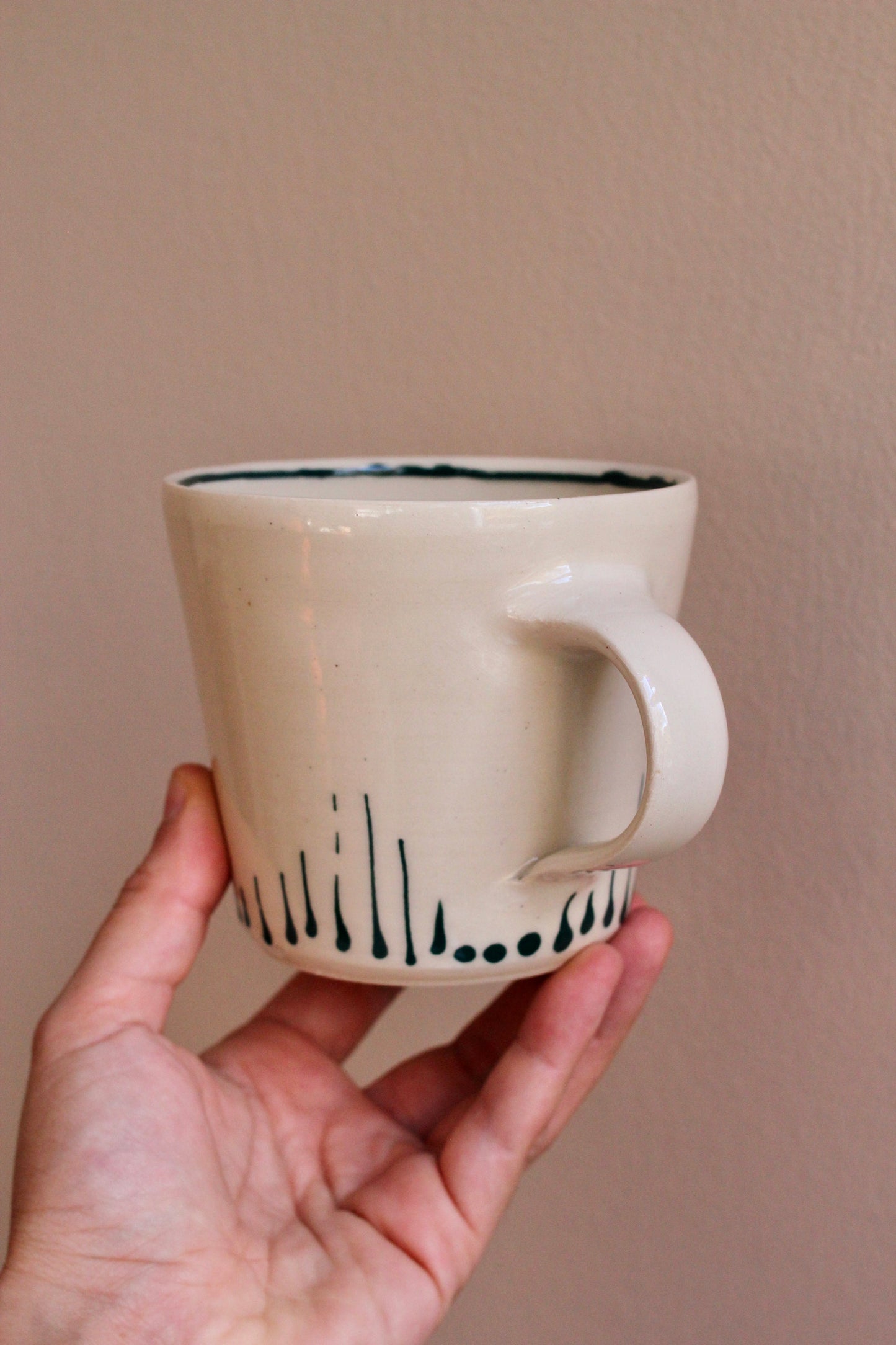 Classic Mug with Dark Teal Accents