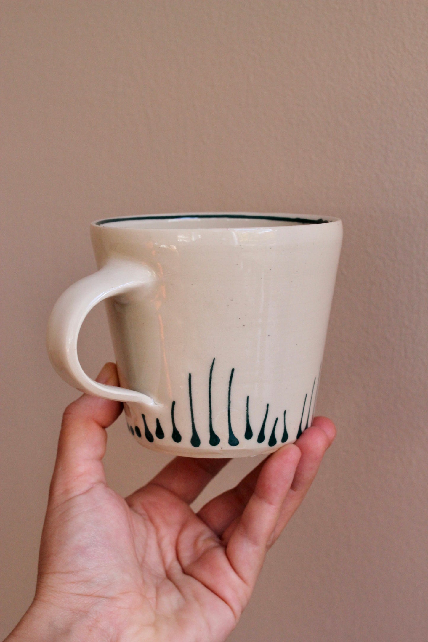 Classic Mug with Dark Teal Accents