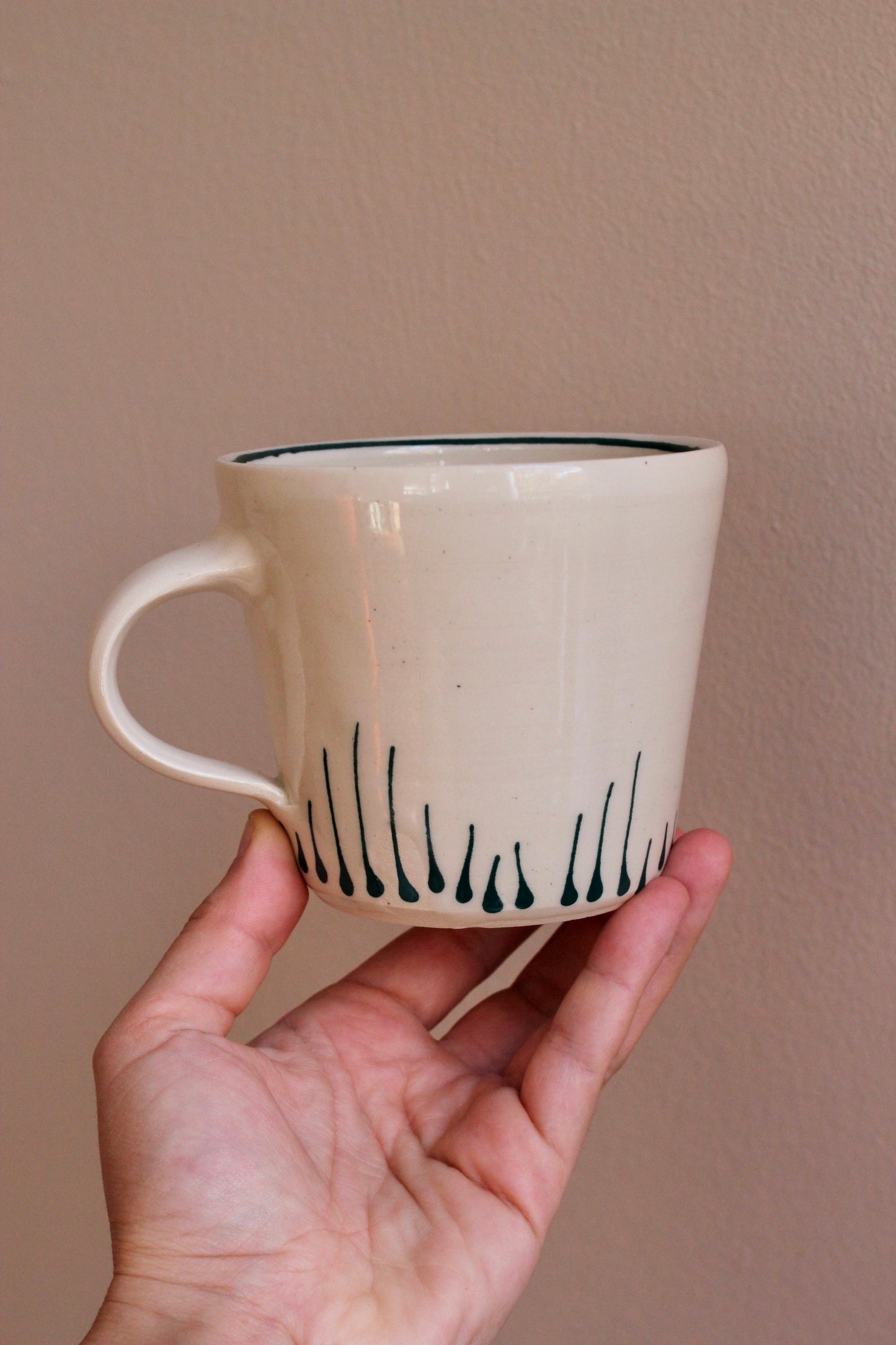 Classic Mug with Dark Teal Accents