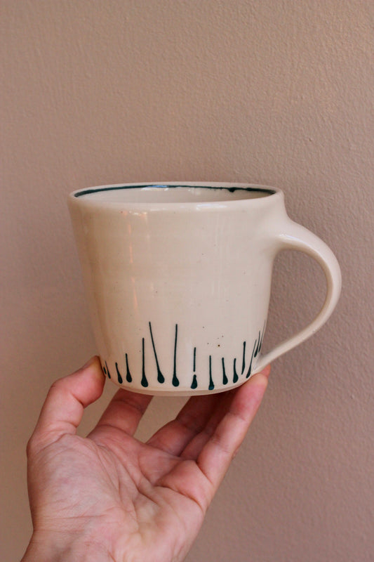 Classic Mug with Dark Teal Accents