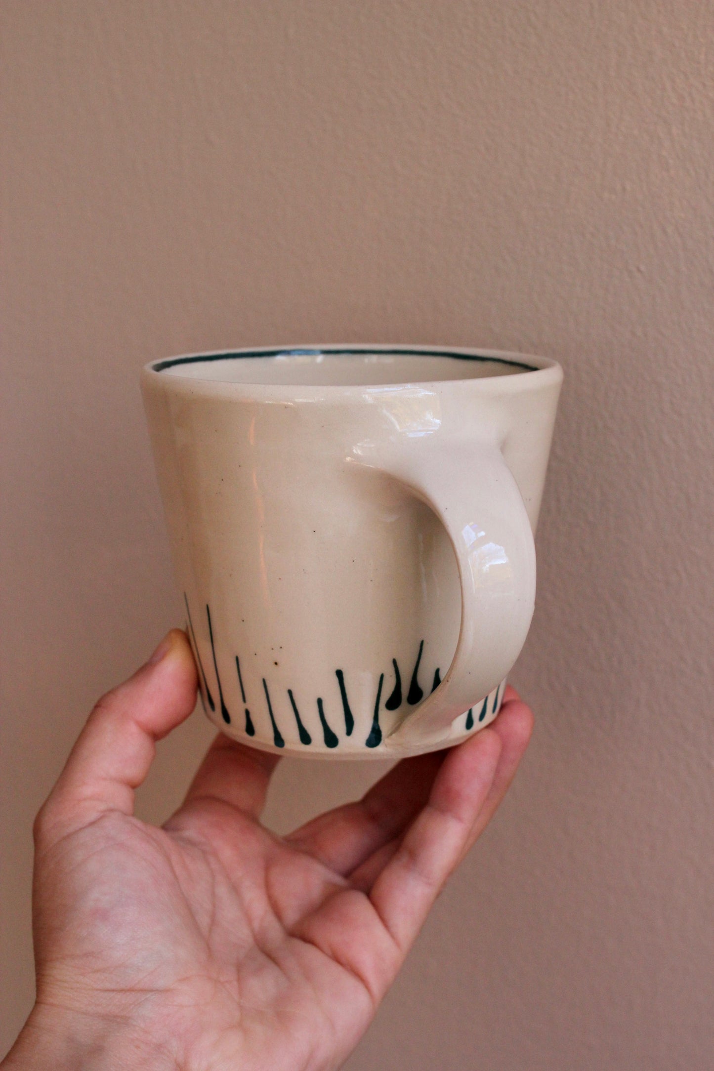 Classic Mug with Dark Teal Accents