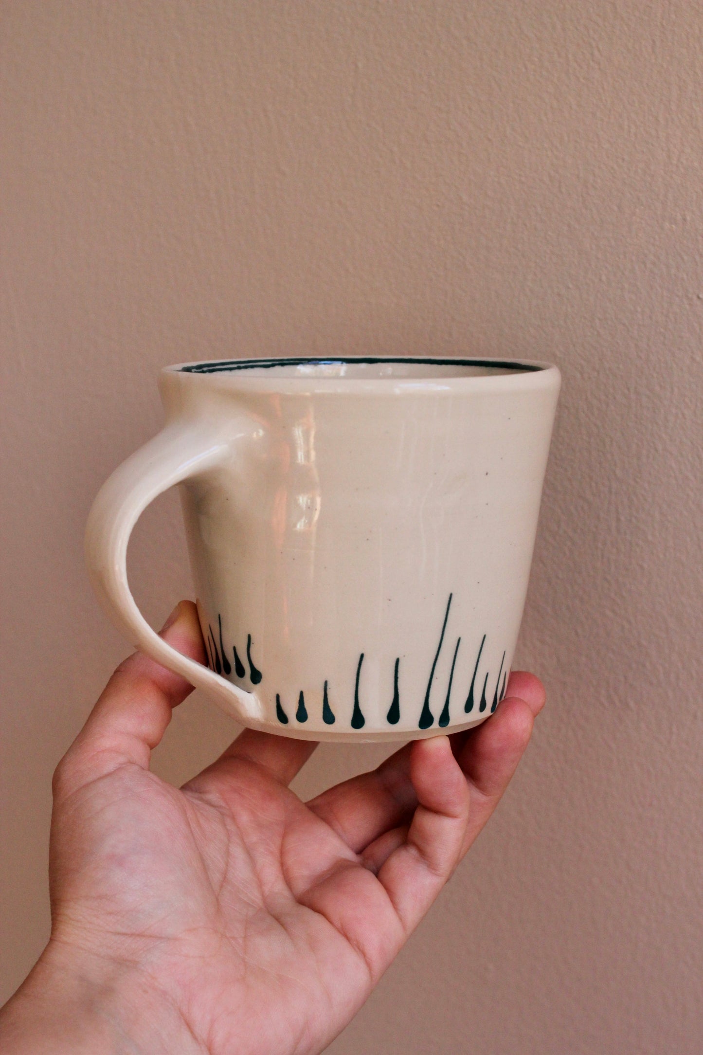Classic Mug with Dark Teal Accents