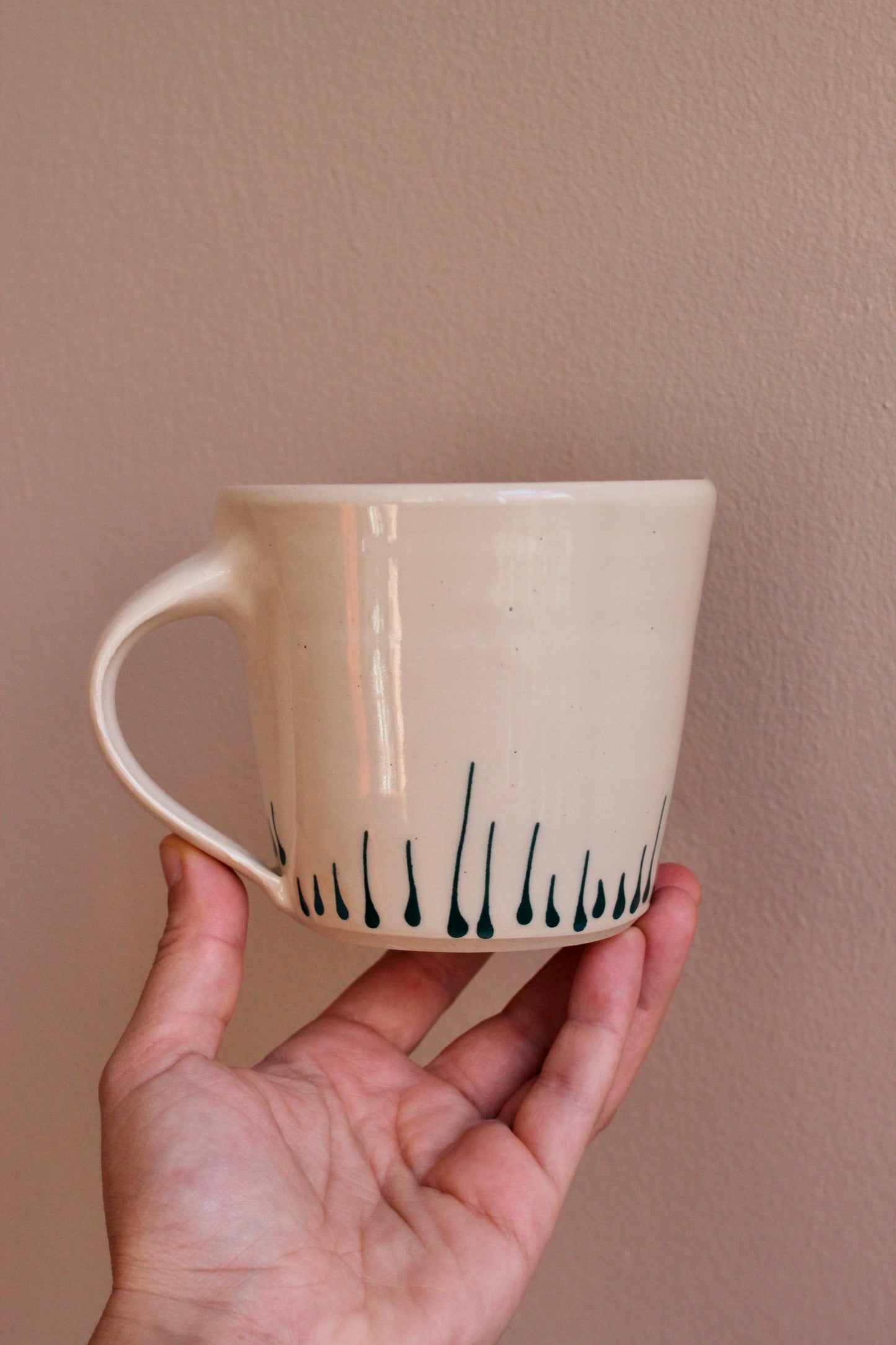 Classic Mug with Dark Teal Accents