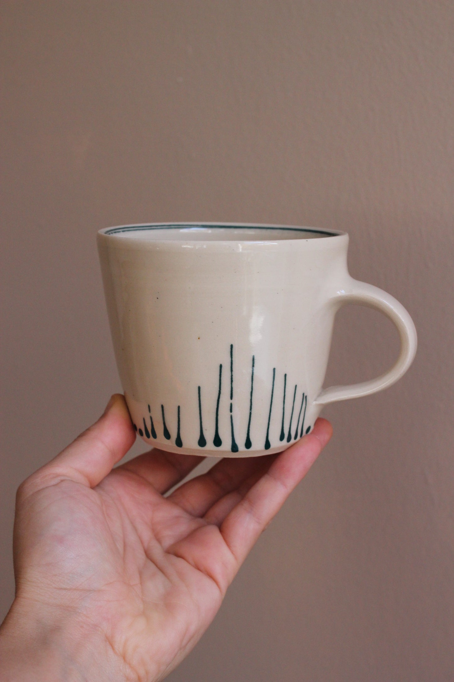 Classic Mug with Dark Teal Accents