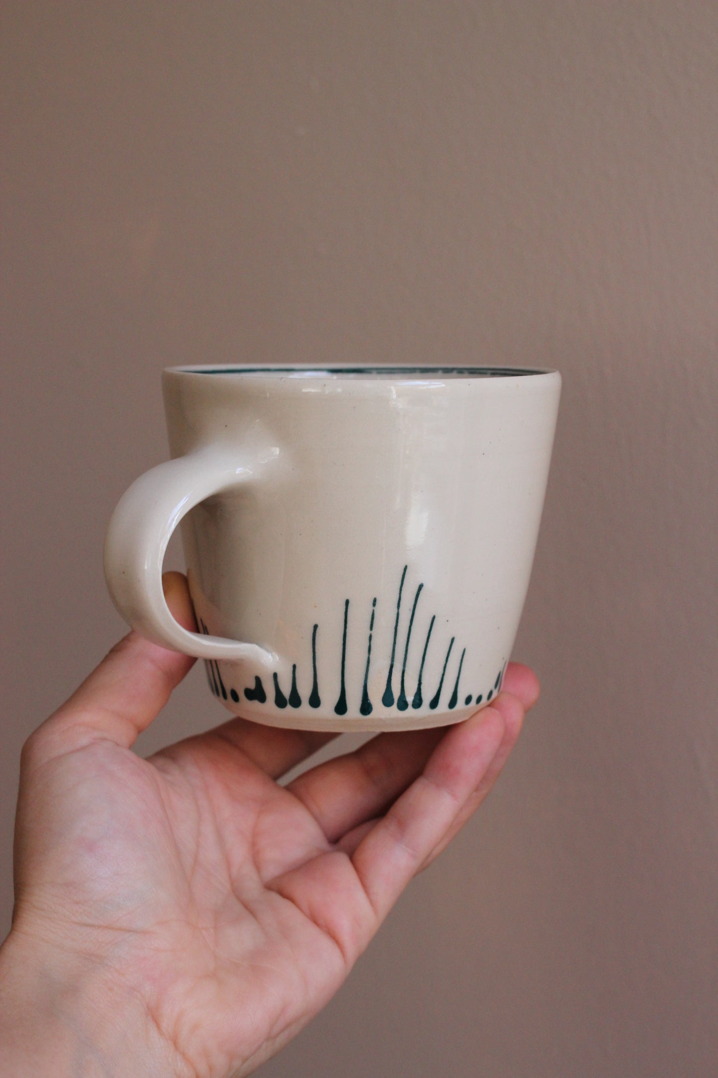 Classic Mug with Dark Teal Accents