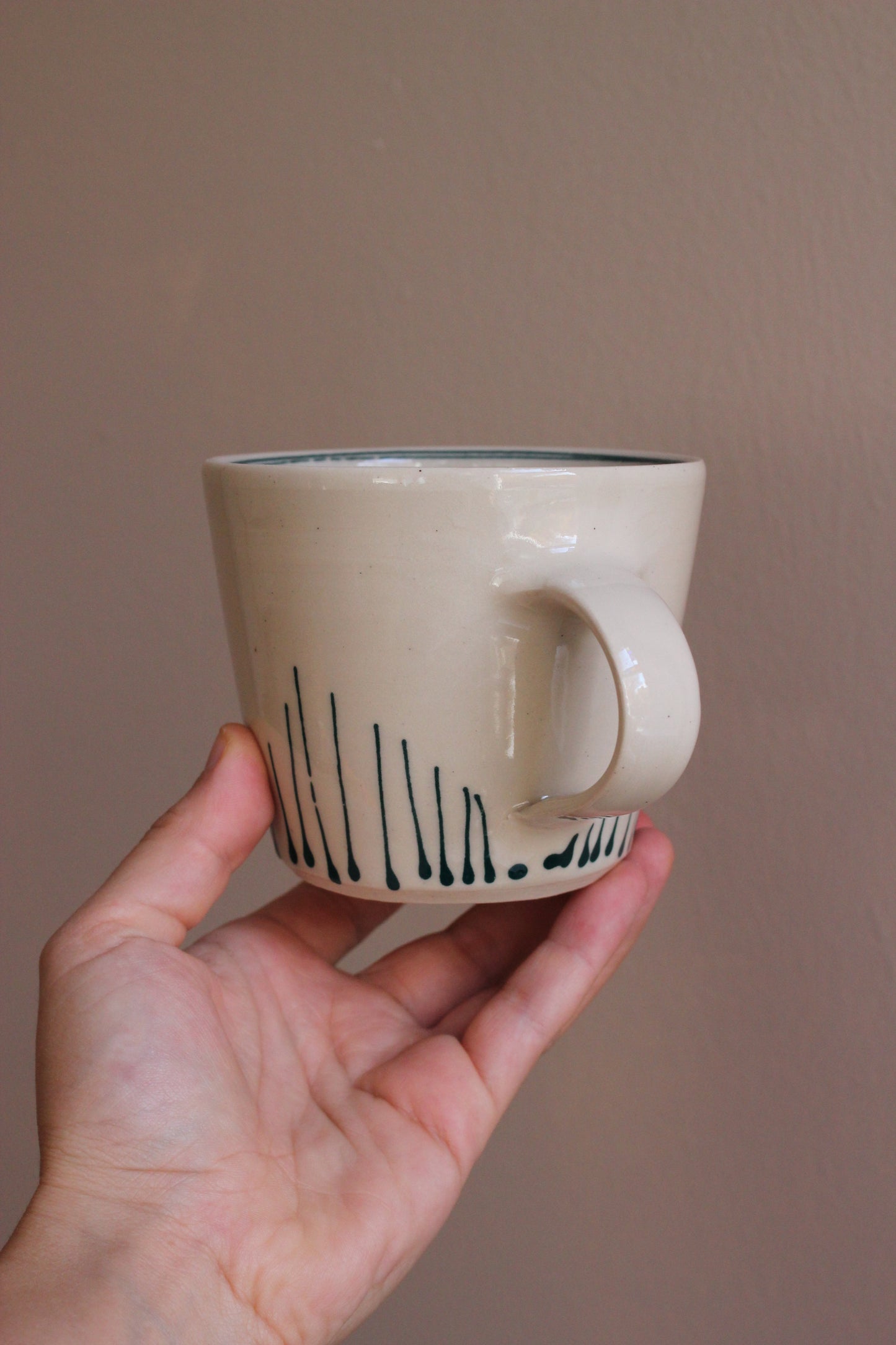 Classic Mug with Dark Teal Accents