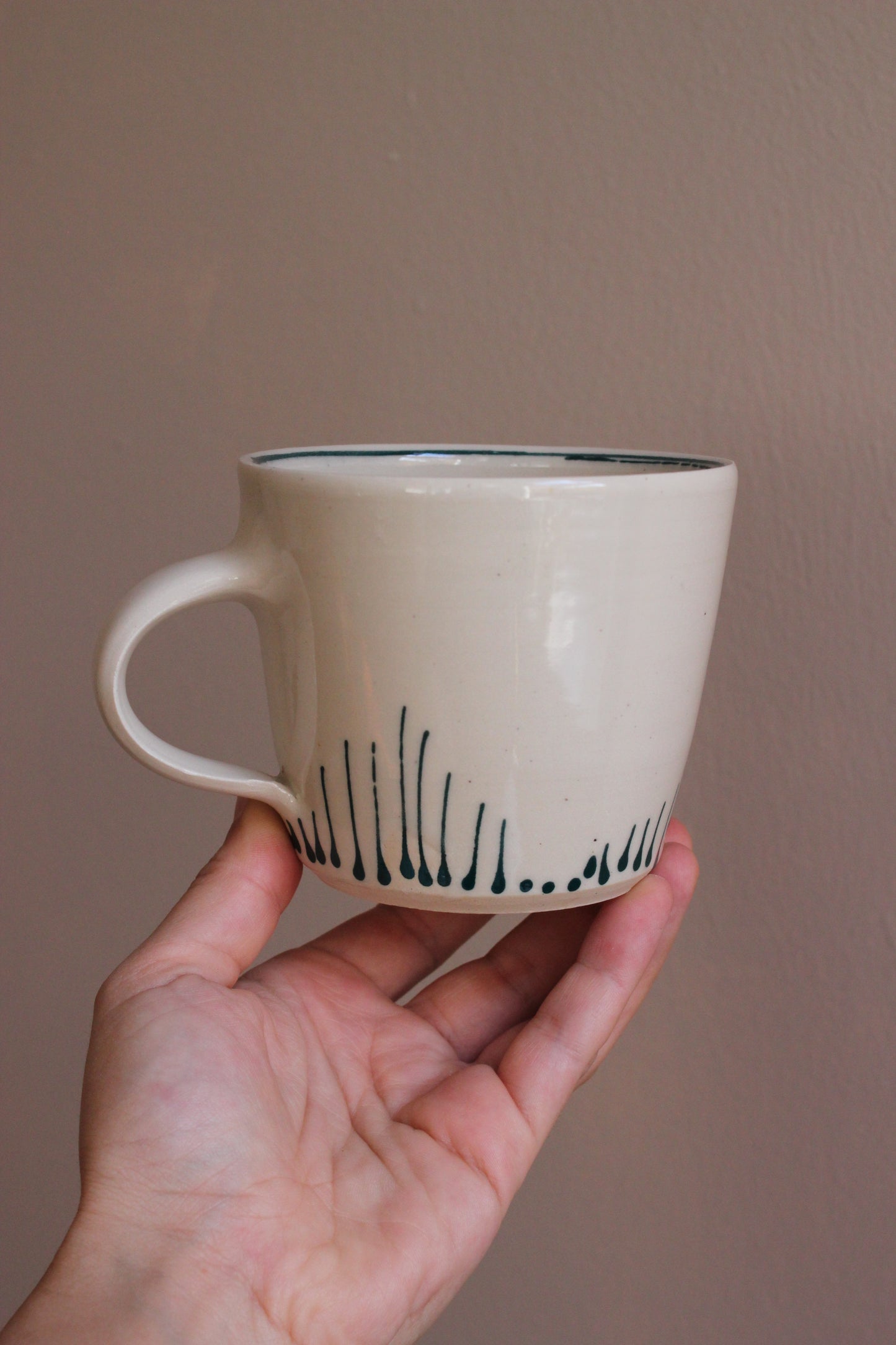 Classic Mug with Dark Teal Accents